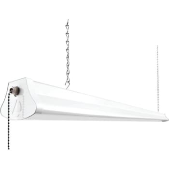 Lithonia Lighting® 4' Linear LED Shop Light w/ 25W hanging in White Housing and Ends