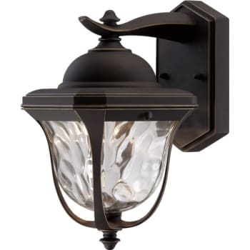 Image for Cordelia Lighting 7.75 x 10 x 6.75 in 1 Light Outdoor LED Wall Lantern (Aged Bronze) from HD Supply