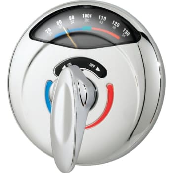Image for Symmons Visu-Temp With Clear-Vue Trim In Chrome With Lever Handle from HD Supply