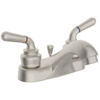 Symmons Origins Satin Nickel Two Handle Bathroom Faucet With Pop-Up 1.5 GPM