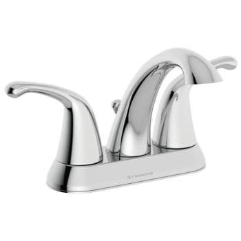 Symmons Unity Chrome Two Handle Bath Faucet With Pop-Up Drain 4" Mount 1.5 GPM
