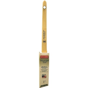 Image for Wooster 5224 1" Silver Tip Thin Angle Sash Paint Brush, Package Of 6 from HD Supply