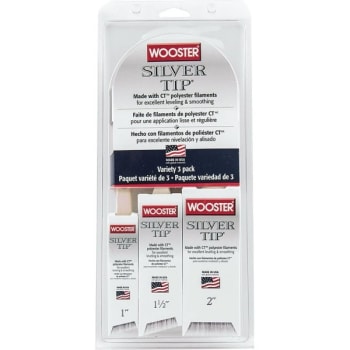 Image for Wooster Three-Piece Silver Tip Paint Brush Variety Pack from HD Supply
