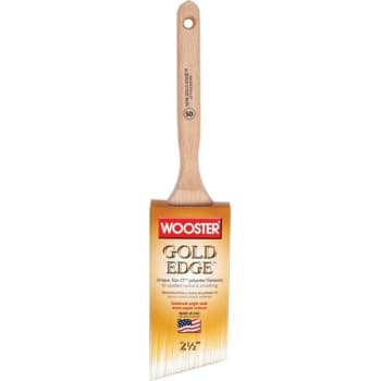 Image for Wooster Gold Edge 2-1/2 In. Semioval Angle Paint Brush (6-Pack) from HD Supply