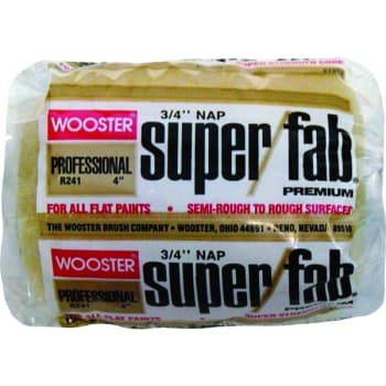 Image for Wooster R241 4" Super/Fab 3/4" Nap Roller Cover, Package Of 12 from HD Supply