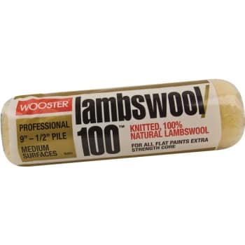 Image for Wooster R291 9" Lambswool/100 1/2" Nap Roller Cover, Package Of 10 from HD Supply
