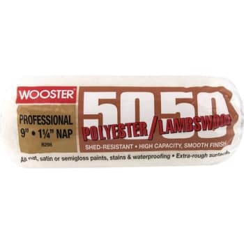 Image for Wooster R298 9" 50/50 1-1/4" Nap Roller Cover, Package Of 10 from HD Supply