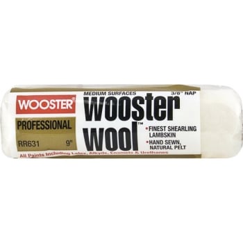 Image for Wooster Rr631 9" Wooster Wool 3/8" Nap Roller Cover, Package Of 12 from HD Supply