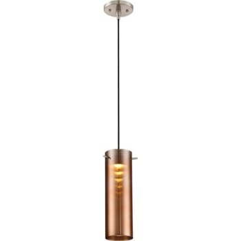 Image for Satco® Nuvo Brushed Nickel Pulse Led Mini Pendant With Copper Glass from HD Supply