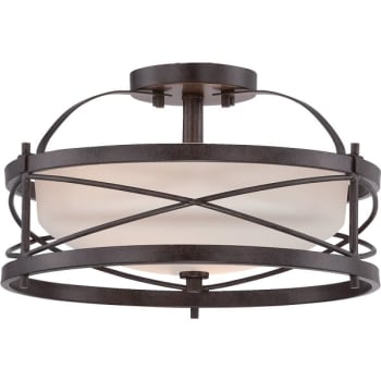 Image for Satco® Ginger 14 In. Incandescent Semi-Flush Mount Light from HD Supply