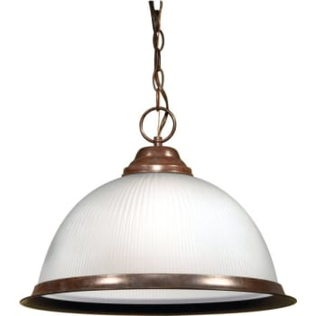 Image for Satco® Brentwood 15 In. 1-Light Pendant Fixture (Old Bronze) from HD Supply