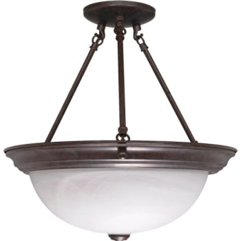 Image for Satco® 3-Light Incandescent Semi-Flush Mount Light (Old Bronze) from HD Supply