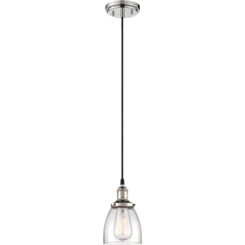 Image for SATCO® Nuvo Polished Nickel Vintage One-Light Mini Pendant, Vintage Lamp Included from HD Supply