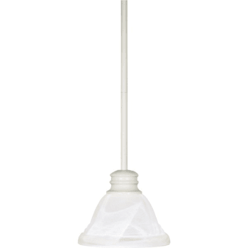 Image for Satco® Empire 7 In. 1-Light Pendant Fixture (Textured White) from HD Supply