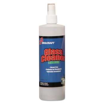 Skilcraft Glass Cleaner Ammonia Based 16 Oz Spray Bottle
