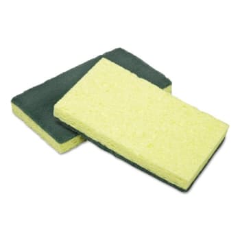 Image for Skilcraft Cellulose Scrubber Sponge 2.75 X 4.5 0.7 Thick" Yellow/green from HD Supply