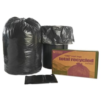 Skilcraft Recycled Content Trash 60 Gal 1.5 Mil 38" X 60" Black/brown