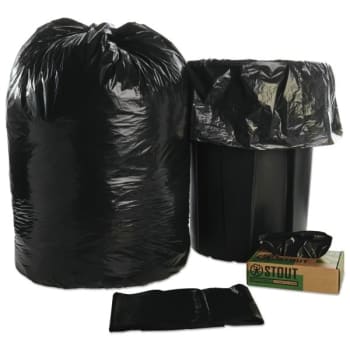 Image for Skilcraft Recycled Content Trash 60 Gal 1.5 Mil 38" X 58" Black/brown from HD Supply