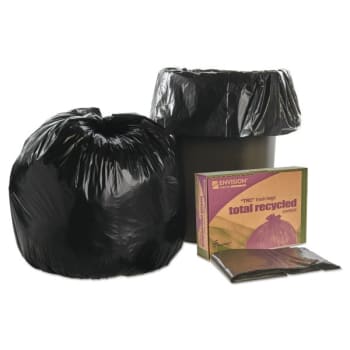 Image for Skilcraft Recycled Content Trash Can 30 Gal 1.3 Mil 30" X 39" Black/brown from HD Supply