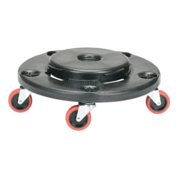 Skilcraft Trash Can Dolly 350 Lb Capacity 17.75" X 6" Black/red