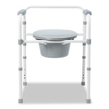 Image for Medline 3 In 1 Folding Steel Elongated Commode from HD Supply