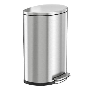 Image for HLS Commercial 13.2 Gallon Fire Rated Semi Round Step Trash Can W/Odor Filter from HD Supply