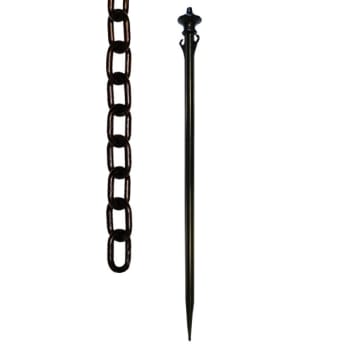 Image for Mr. Chain Black Colonial Pole And Chain Kit from HD Supply
