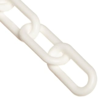 Image for Mr. Chain 3 Inch X 25 Feet White Plastic Barrier Chain from HD Supply