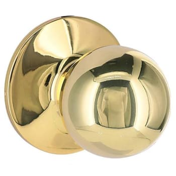 Image for Shield Security Round Passage Door Knob (Bright Brass) (6-Pack) from HD Supply