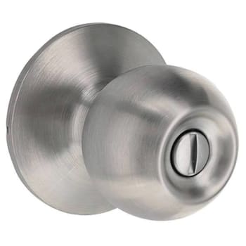 Image for Shield Security Round Privacy Door Knob (Satin Stainless Steel) (6-Pack) from HD Supply