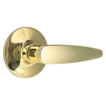 Shield Security Straight Passage Door Lever (Bright Brass) (6-Pack)