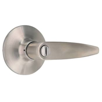 Shield Security Straight Privacy Door Lever (Satin Stainless Steel) (6-Pack)