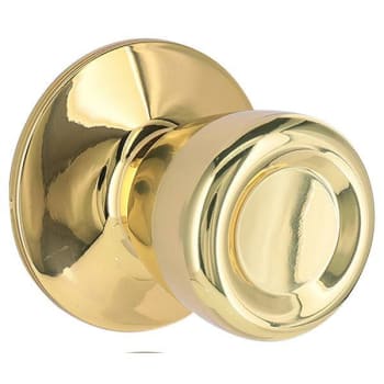Image for Shield Security Tulip Passage Door Knob (Bright Brass) (6-Pack) from HD Supply
