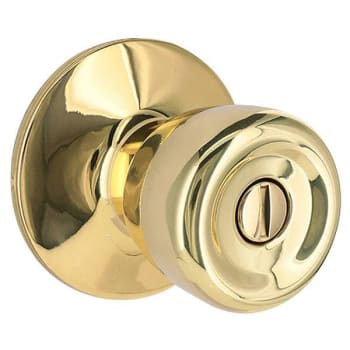Image for Shield Security Tulip Privacy Door Knob (Bright Brass) (6-Pack) from HD Supply