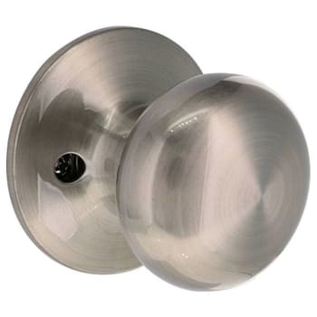 Shield Security Round Dummy Door Knob (Satin Nickel)