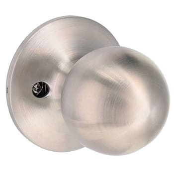 Shield Security Round Dummy Door Knob (Satin Stainless Steel)