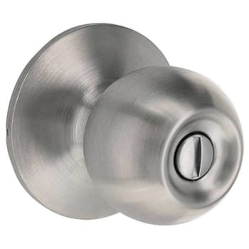 Shield Security Round Privacy Door Knob (Satin Stainless Steel)