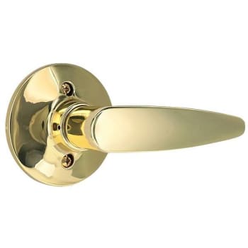 Shield Security Straight Dummy Door Lever (Bright Brass)