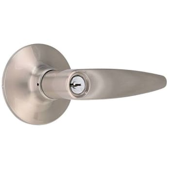 Image for Shield Security Straight Entry Door Lever (Satin Nickel) from HD Supply