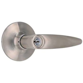 Image for Shield Security Straight Entry Door Lever (Satin Stainless Steel) from HD Supply