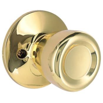 Image for Shield Security Tulip Dummy Door Knob (Bright Brass) from HD Supply