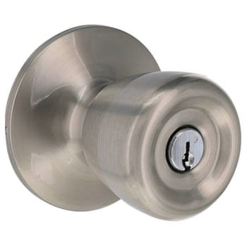 Image for Shield Security Tulip Entry Door Knob (Satin Nickel) from HD Supply