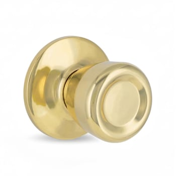 Shield Security Tulip Keyless Passage Door Knob In Bright Brass