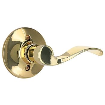 Image for Shield Security Wave Dummy Door Lever (Bright Brass) from HD Supply