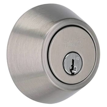 Image for Shield Security Single Cylinder Deadbolt Lock (Satin Nickel) from HD Supply
