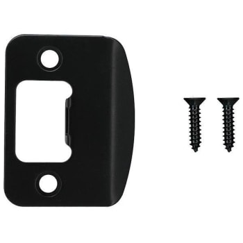Image for Shield Security Strike Plate (Matte Black) from HD Supply