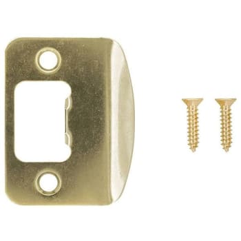 Image for Shield Security Strike Plate (Bright Brass) from HD Supply