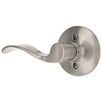 Image for Shield Security Wave Left-Handed Dummy Door Lever (Satin Nickel) from HD Supply