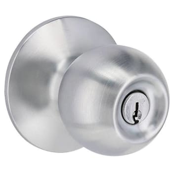 Image for Shield Security Round Entry Door Knob (Satin Chrome) from HD Supply