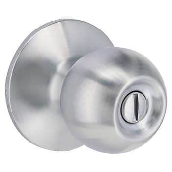 Shield Security Round Privacy Door Knob (Satin Chrome) (6-Pack)